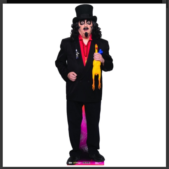 SVENGOOLIE WITH CHICKEN LIFE SIZE CARDBOARD CUTOUT FREE SHIP